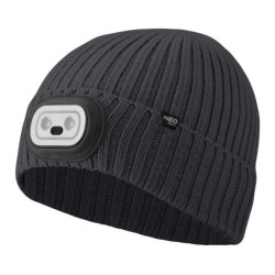 Czapka z latarką LED RGB, grafitowa 81-627