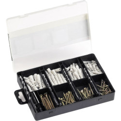 Bosch 2607019511 Plug And Screw Set Pozidriv &amp; 5/6/7/8mm Masonry Drills 173-pcs