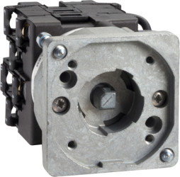 Step switch, rotary actuator, 1 pole, 12 A, 690 V, (W x H x D) 45 x 45 x 65 mm, front mounting, K1D004NX