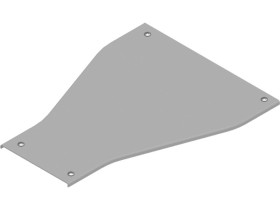 Pokrywa redukcji PZRKZC100/50 symetryczna z zamkiem grubość blachy 2,0mm 303310 BAKS