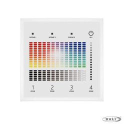 4-strefowy naścienny panel DALI master do LED RGBW 24V/Bus TD4-4S(W)