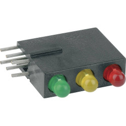 Mentor 1881.8720 LED Traffic Light Module 3mm Red/Yellow/Green LEDs