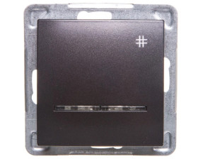 IMPRESJA Łącznik krzyżowy z podświetleniem antracyt ŁP-4YS/m/50