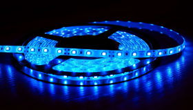 TAŚMA LED 5cm, niebieska (silikon)