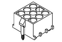 Listwa stykowa PCB 7-pinowe 36538 raster: 6.35 mm Pionowy 1-rzędowe Molex Otwór przelotowy W osłonie