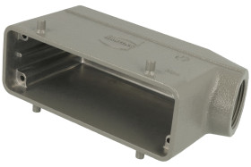 Obudowa złącza; Han B; 09300241520; 24B; metal; kątowe 45°; na przewód; 1 boczne wyjście przewodu; wyjście na dławnicę PG21; sza