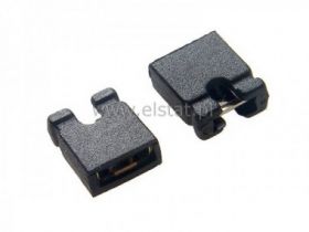 Zworka MJ 6 czarna 2,54mm; cynowana