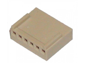 Złącze HU-06 gniazdo 6pin raster 2,54mm bez pinów na kabel