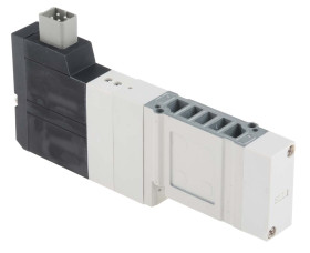 Pneumatyczne zawory elektromagnetyczne SMC 4/3 24V dc 5 portowy
