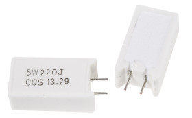22Ω 5W ±5% ±300ppm/°C drutowy TE Connectivity