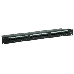 VALUE Patch panel kat. 6 (klasa E) 19, 24P, nieekranowany, czarny