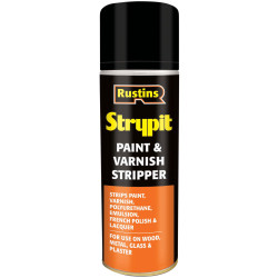 Rustins STNFA500 Strypit Paint &amp; Varnish Stripper Aerosol 500ml