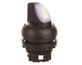 Napęd przełącznika 2 położeniowy biały z podświetleniem bez samopowrotu M22S-WLKV-W 284398