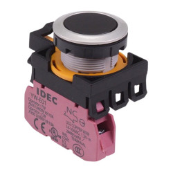 CW4B-A1E01B Black Metallic Maintained Push Button Switch 1NC IP65 IDEC