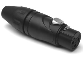 Złącze XLR 3 -pinowe Montaż na kablu Żeński