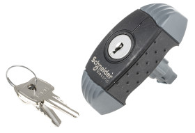 Uchwyt z zamkiem Schneider Electric Czarny, szary
