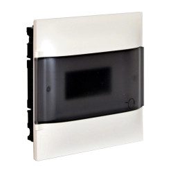 Rozdzielnica modułowa podtynkowa PRACTIBOX S 1x8 drzwi przezroczyste 134158