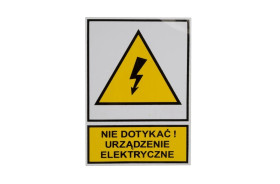 Tabliczka /znak ostrzegawczy/ TZO 74X105S /N.D.U.E./ E04TZ-01011120100 /10szt./