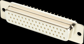 105-50-2-3-0 D-SUB socket, 50-pin, stamped contacts, gold plated
