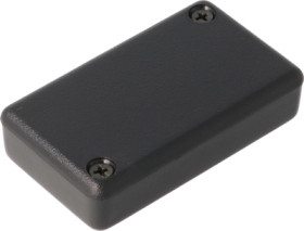ABS miniature enclosure, (L x W x H) 60 x 35 x 15 mm, black (RAL 9005), IP54, 1551JBK