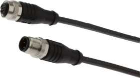 Kabel połączeniowy, 10 m, M12 żeński (gniazdo) 4-pinowy prosty, M12 męski (złącze) 4-pinowy prosty, VKA0E229