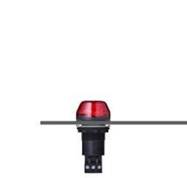 Sygnalizator 12 V AC/DC Stroboskop Czerwony Montaż panelowy LED