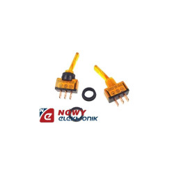 Przełącznik ASW 14D żółty 12V podś 12V lizak