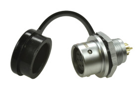 Gniazdo; SF1212/S7; 7 torów; lutowany; 0,75mm2; SF12; na panel; 12mm; IP67; 5A; 125V; Weipu; RoHS