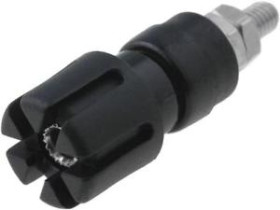 CL159709 gniazdo bananowe na panel 4mm; 30A; 60V; 48mm; czarny