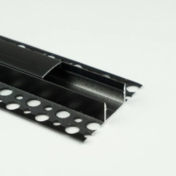 Profil GNS02 natynkowy czarny + klosz czarny 2m