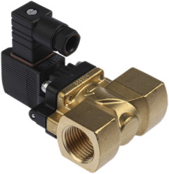 Zawór elektromagnetyczny 230 V AC Burkert 2-drogowy G żeńskie 1/2 cala 1/2cal NC