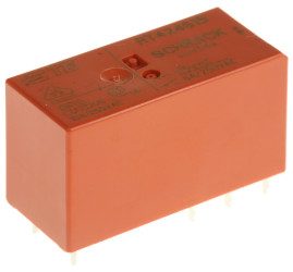 Przekaźnik mocy 115V ac DPDT TE Connectivity, montaż PCB 8100Ω Otwór przezierny