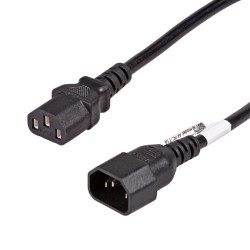 Kabel zasilający przedłużacz Akyga AK-PC-11A CCA 3x0.5mm² IEC C13 / IEC C14 5 m