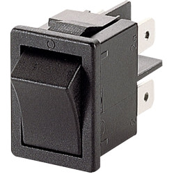 Marquardt 1852.1128 10A IP40 Rocker Switch DPST Faston &quot;I/0&quot; Vertical