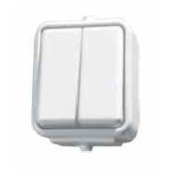 CEDAR biały WNT-500C01 IP44 łącz.podwójny ELDA
