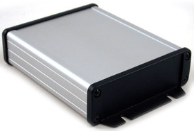 Obudowa Aluminium szerokość zew. 106,9 mm wys. zew. 34,9 mm Hammond IP54 Anodowanie na srebrno