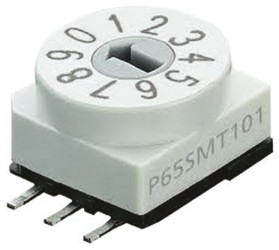 Przełącznik DIP 10-pozycyjny SPST SMD 150 mA przy 24 V DC -60 → +125°C