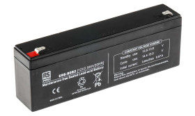 Uszczelniony akumulator kwasowo-ołowiow 2.9Ah RS PRO 178 x 34.5 x 60.5mm 12V