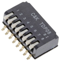 C & K Switches TDP06H0SB1R DIP Switch TDP Series Przełącznik typu DIP 1 szt.