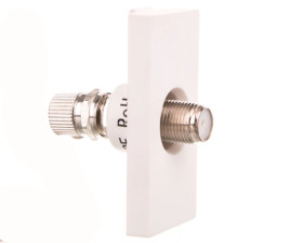 TouchMe Moduł 1/2 gniazdo antenowe SAT białe TM905W