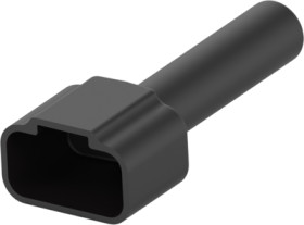 Sleeve, black, 12 poles, for automotive connector, DTM12P-BT-BK