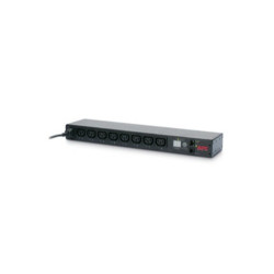 Listwa zasilająca, 12A, 230 V, 8 wtykowa IEC 60320 C14 dł. kabla 1.98m IEC C13