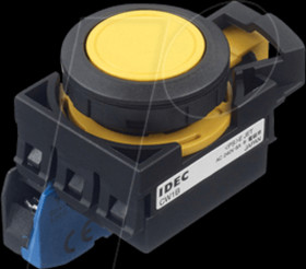 CW1B-M1E10Y CW-22mm, PB, momt, plastic, 1NO, yw