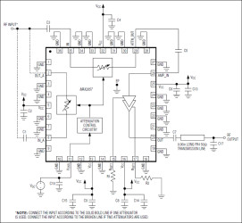 1300MHz to 2700MHz Variable-Gain Amplifier with Analog Gain Control