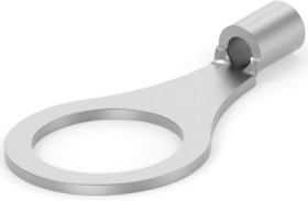 Uninsulated ring cable lug, 0.3-1.42 mm², AWG 22, 9.91 mm, metal, 34115