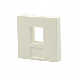 Adapter keystone pojedynczy 2M 45x45 biały Mediabox NEKU