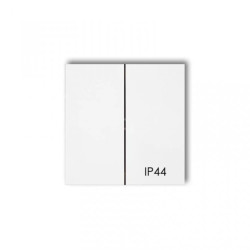 Klawisze podwójne do łączników IP44 (komplet dwóch sztuk) biały MKLH-2 LA-MI-KL-02-00-00-00