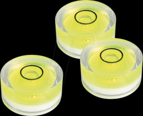 207459 Spirit level vials, set of five, 18 x 9 mm