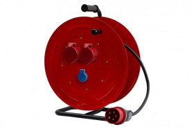 Przedłużacz siłowy na bębnie metalowym MAKARA-460 OPD 5x4 2x32A 5p, 230V, wtyczka 32A 5p - 35m