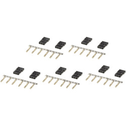 Reely RE-6973854 Servo socket JR 10 pcs for reliable servo connections